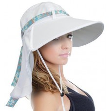 Sun Blocker Mujer&apos;s Sun Hat Large Brim Beach Travel Fishing Hat with Neck Flap  742010035770 eb-07650977